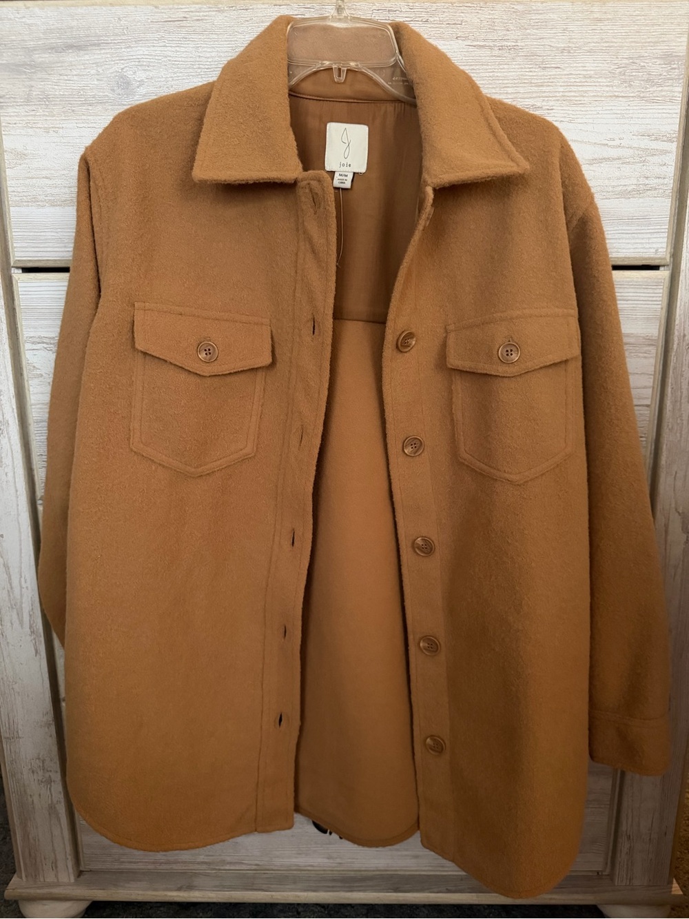 Joie Camel Button-Up Shacket